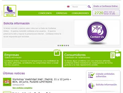 Maqueta portal confianza online