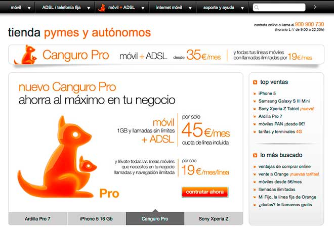 Maquetas Orange empresas