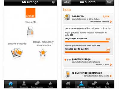 Maquetas APP miOrange