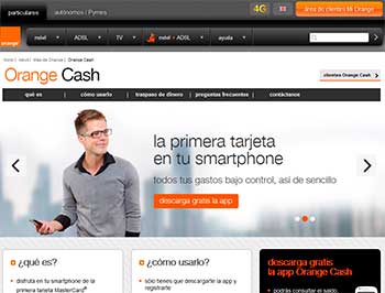 Maqueta home Orange Cash
